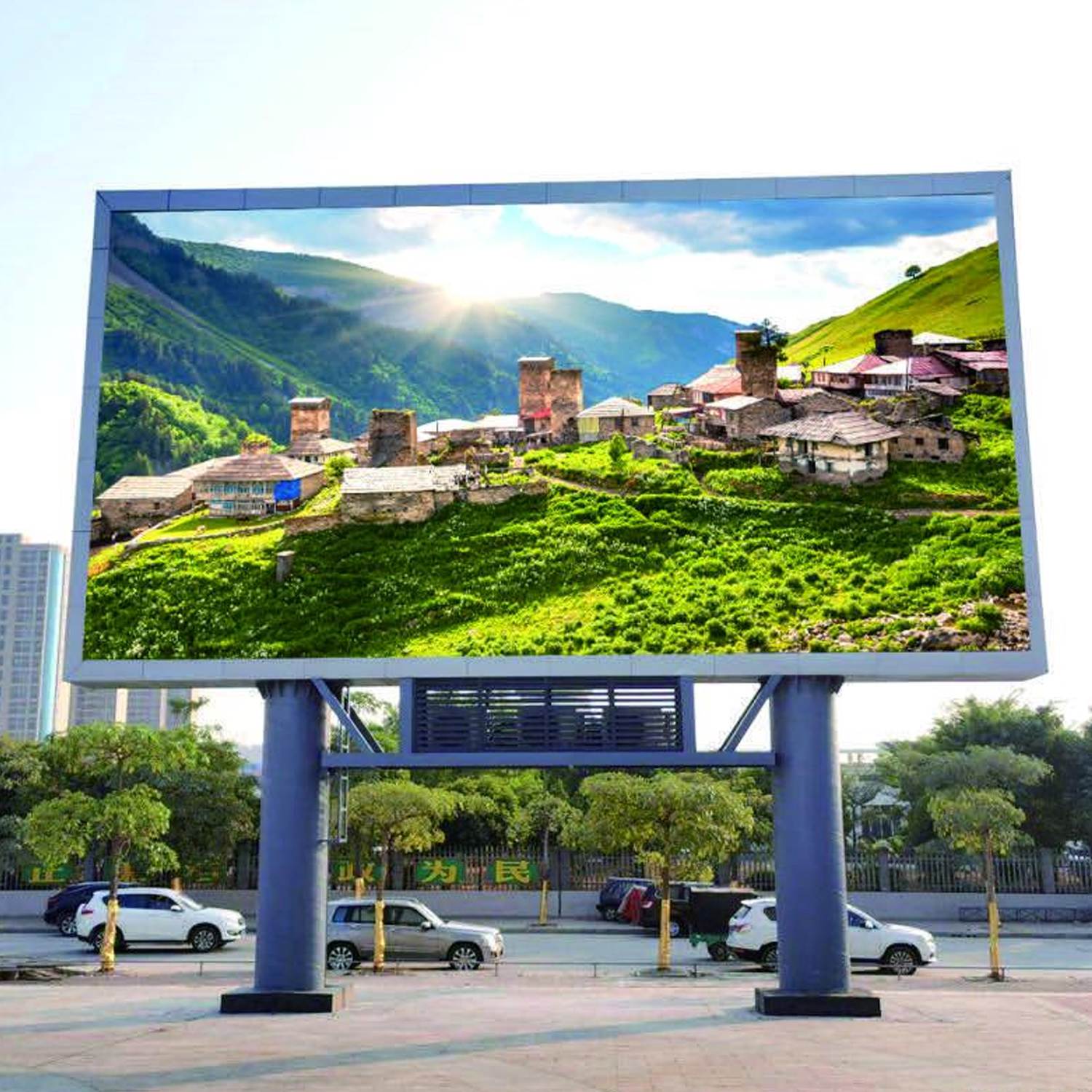 户外立柱广告屏