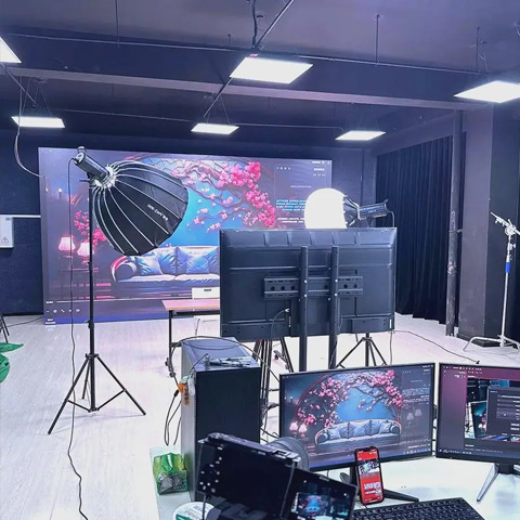 直播背景LED显示屏高清拍摄不闪屏的解决方案